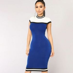 Penalty Box Colorblock Dress - Royal